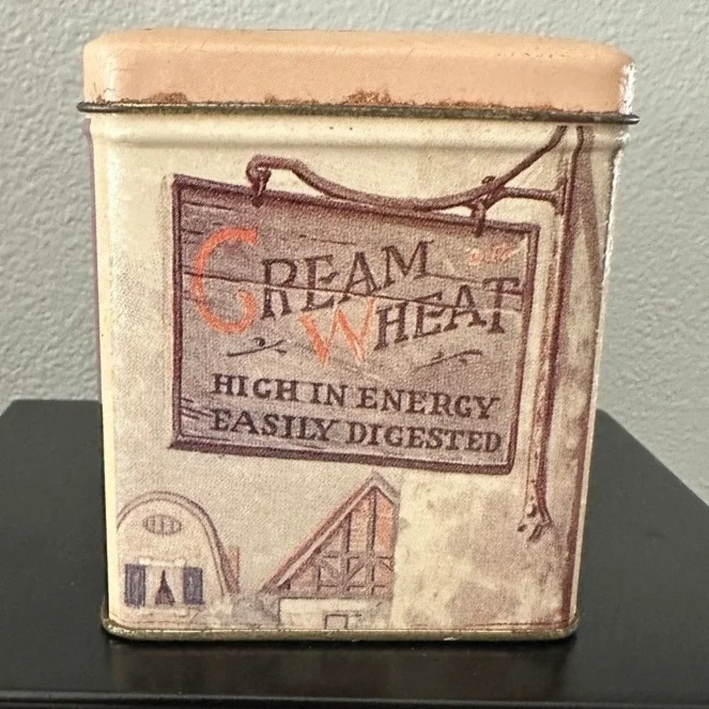 Vintage Nabisco Cream of Wheat Tin Box with Recipe Cards 100th Anniversary Tin
